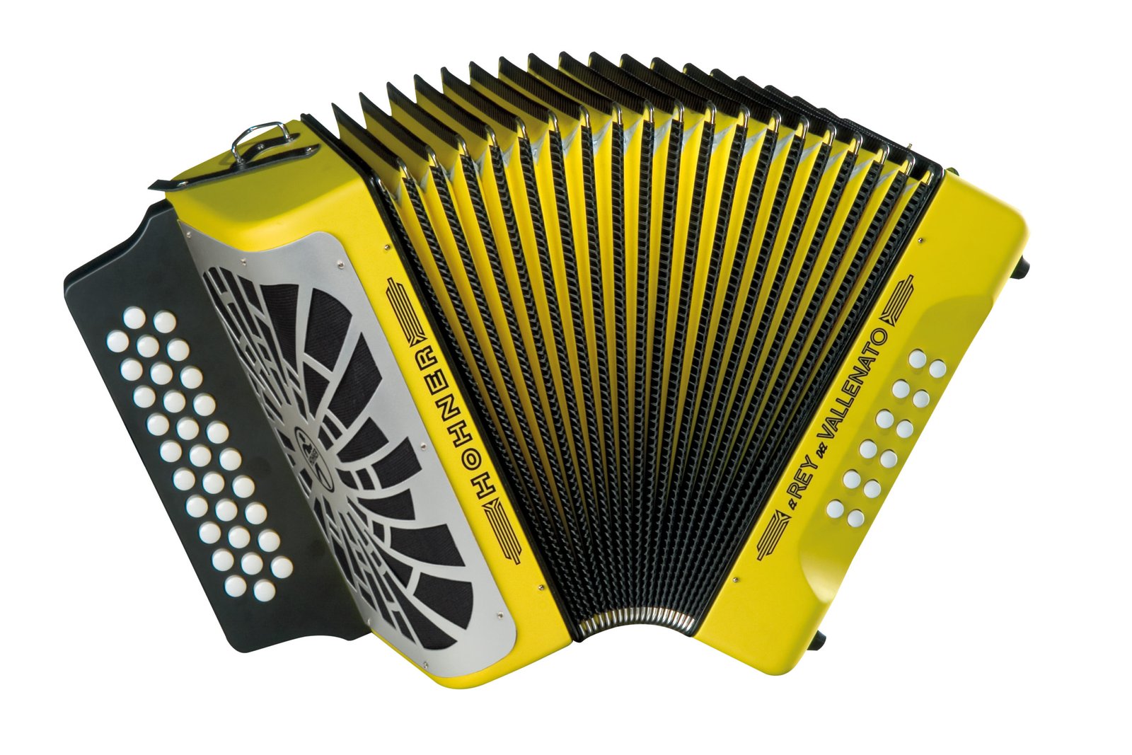 HOHNER EL REY DEL VALLENATO BBEBAB GIALLO SILVER GRILL