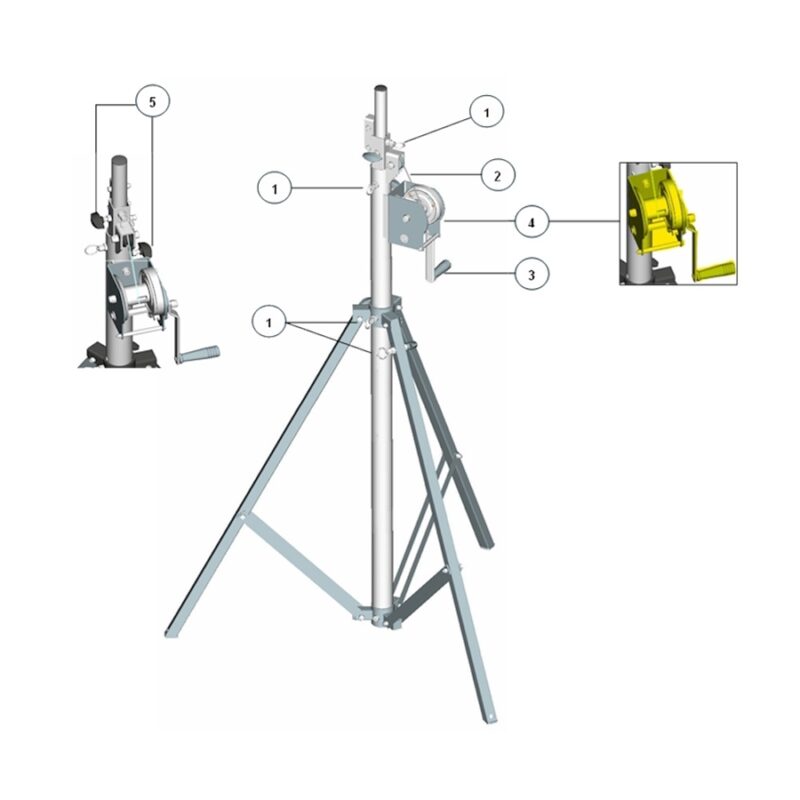 Quik Lok Perno SLS/15 con Boccola/Molla/Anello