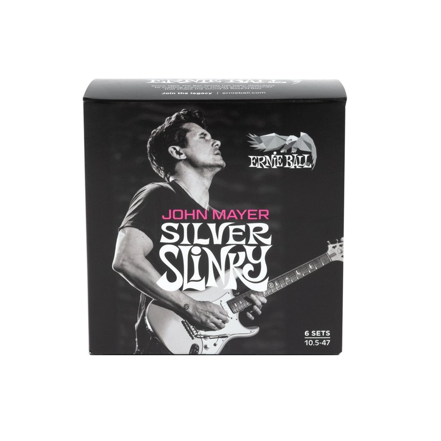 Ernie Ball 3817 John Mayer Silver Slinky 10.5-47 6 Pk