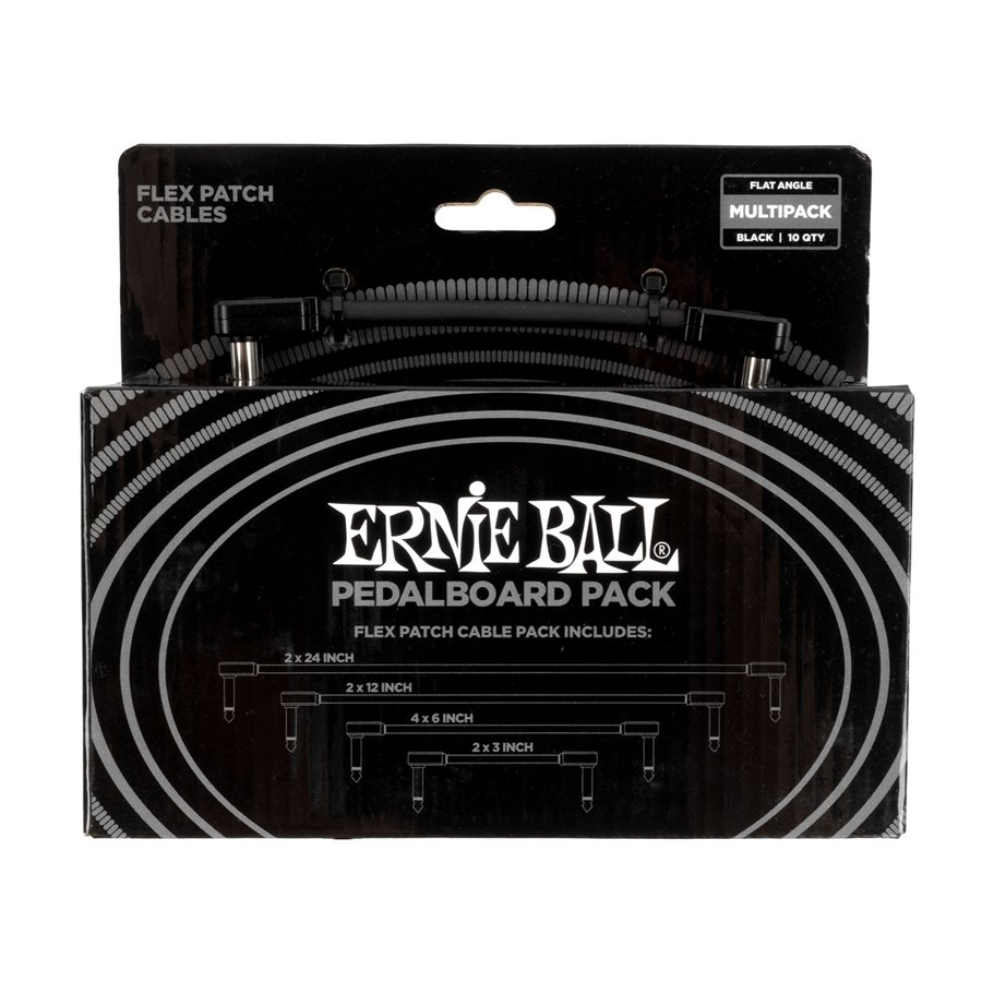 Ernie Ball 6462 Flex Patch Cable Black Multi-Pack