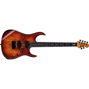 Sterling by Music Man JP150 DiMarzio 6 Corde Blood Orange Burst