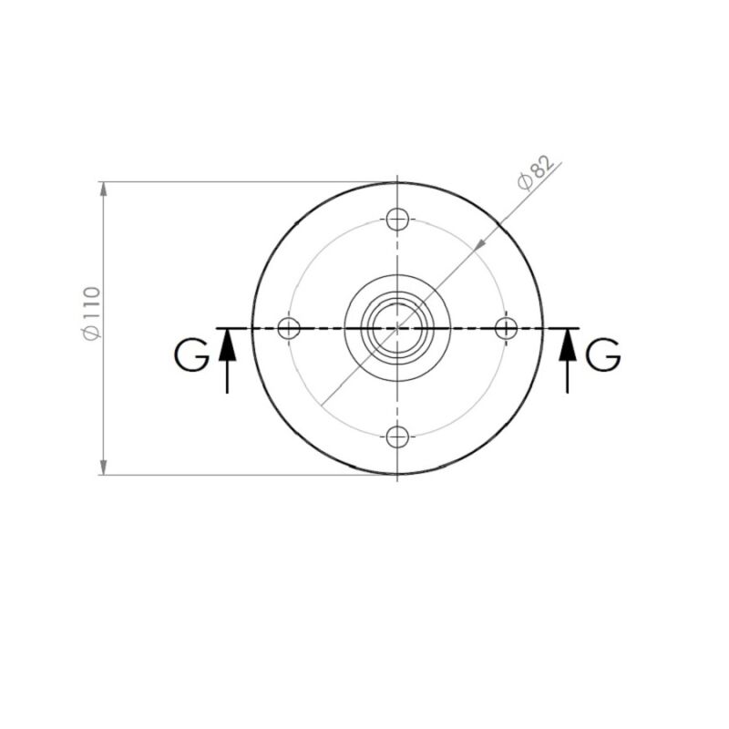 Quik Lok SC/107 Flangia Alta per Speaker