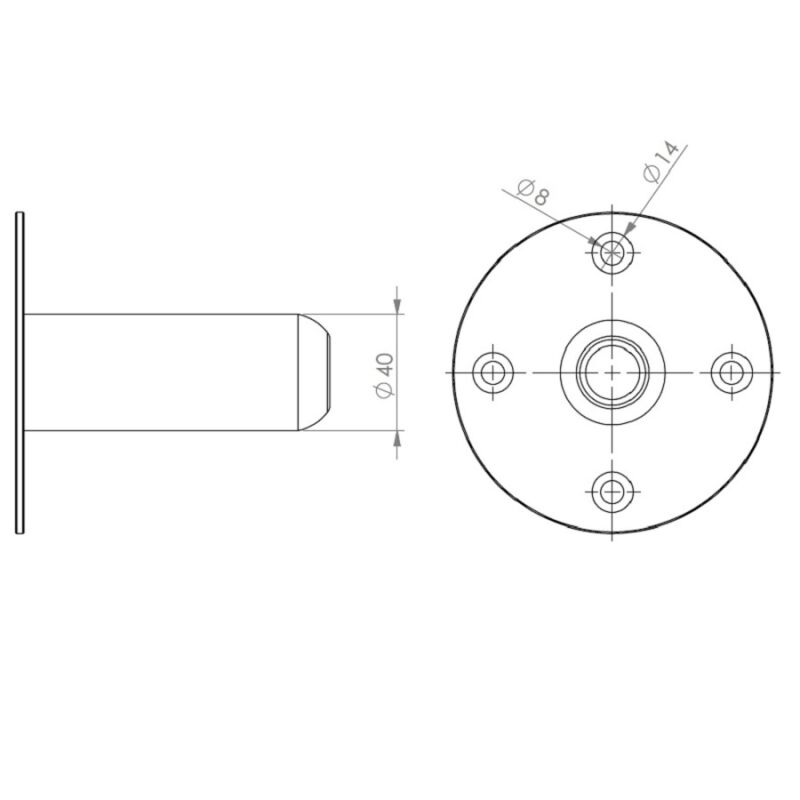 Quik Lok SC/107 Flangia Alta per Speaker