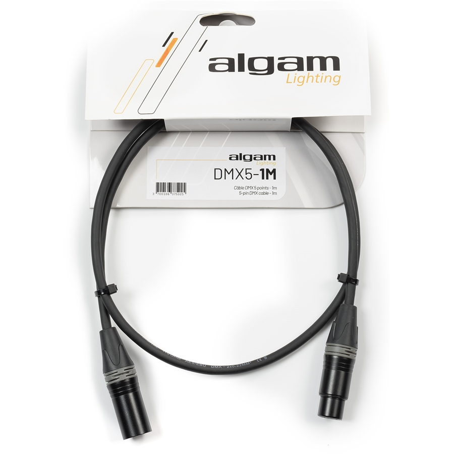 Algam Lighting DMX5-1M Cavo DMX 5 Poli 1 mt