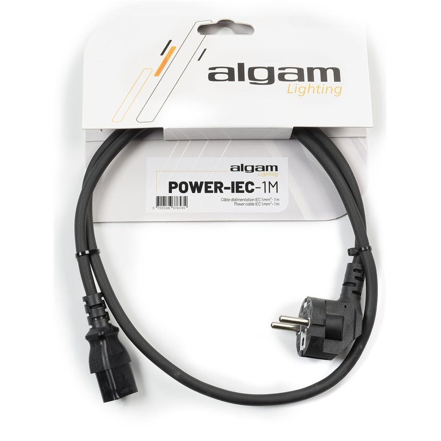 Algam Lighting POWER-IEC-1M Cavo Alimentazione CE/VDE