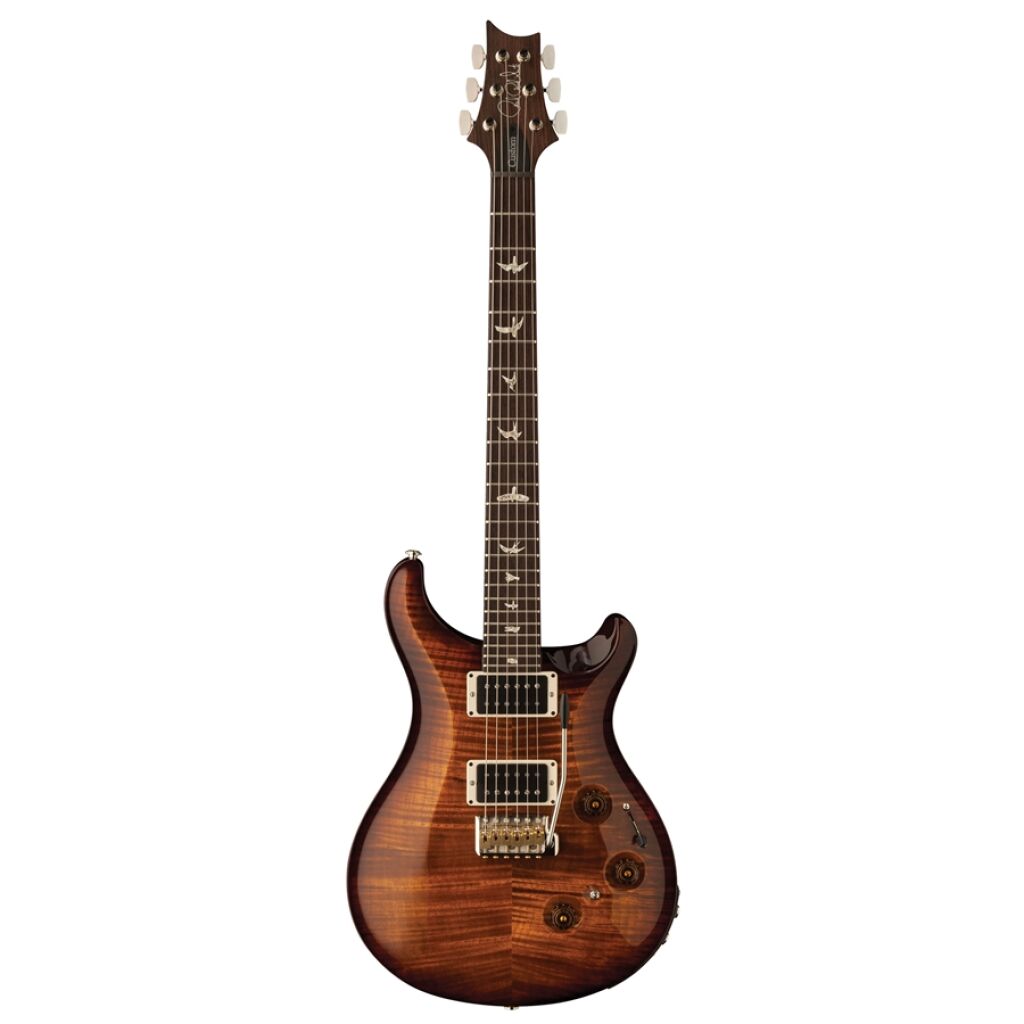 PRS Custom 24 Piezo 10-Top Black Gold Wraparound Burst 2024