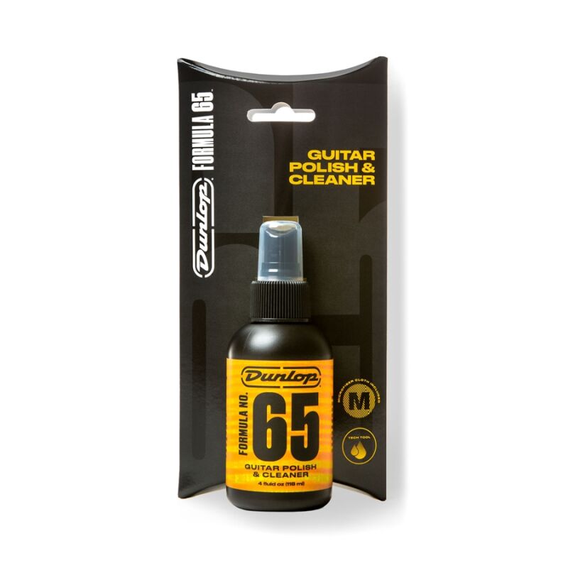 Dunlop 654C Formula 65 Guitar Polish & Cleaner con panno
