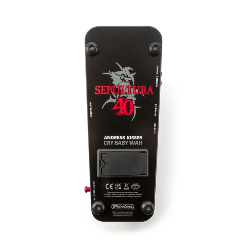 Dunlop AK95MMXXIV Sepultura 40th Anniversary Cry Baby Wah