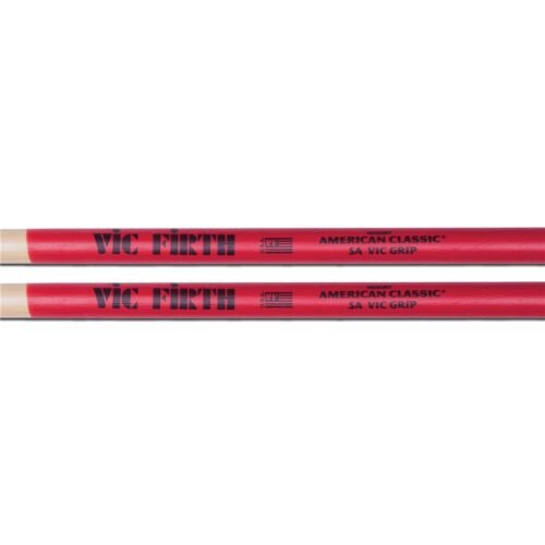 Vic Firth 5AVG - Bacchette American Classic con punta in legno e Vic Grip