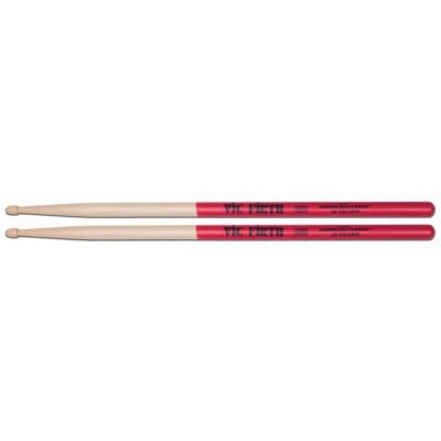 Vic Firth 5AVG - Bacchette American Classic con punta in legno e Vic Grip