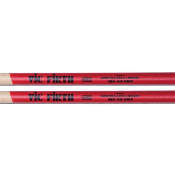 Vic Firth 5BNVG - Bacchette American Classic con punta in nylon e Vic Grip