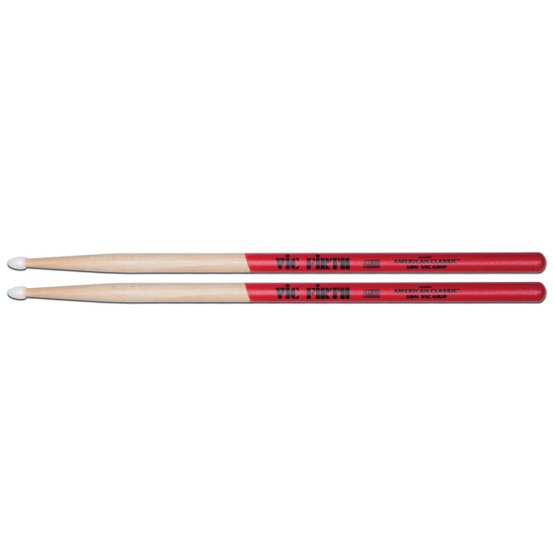 Vic Firth 5BNVG - Bacchette American Classic con punta in nylon e Vic Grip