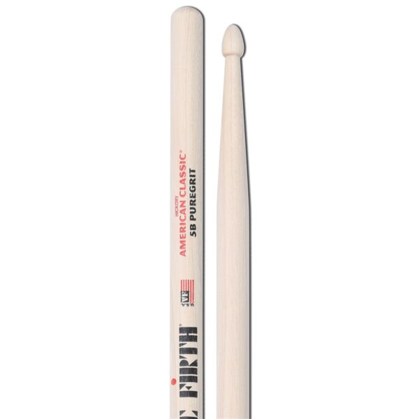 Vic Firth 5BPG - Bacchette American Classic con punta in legno PureGrit