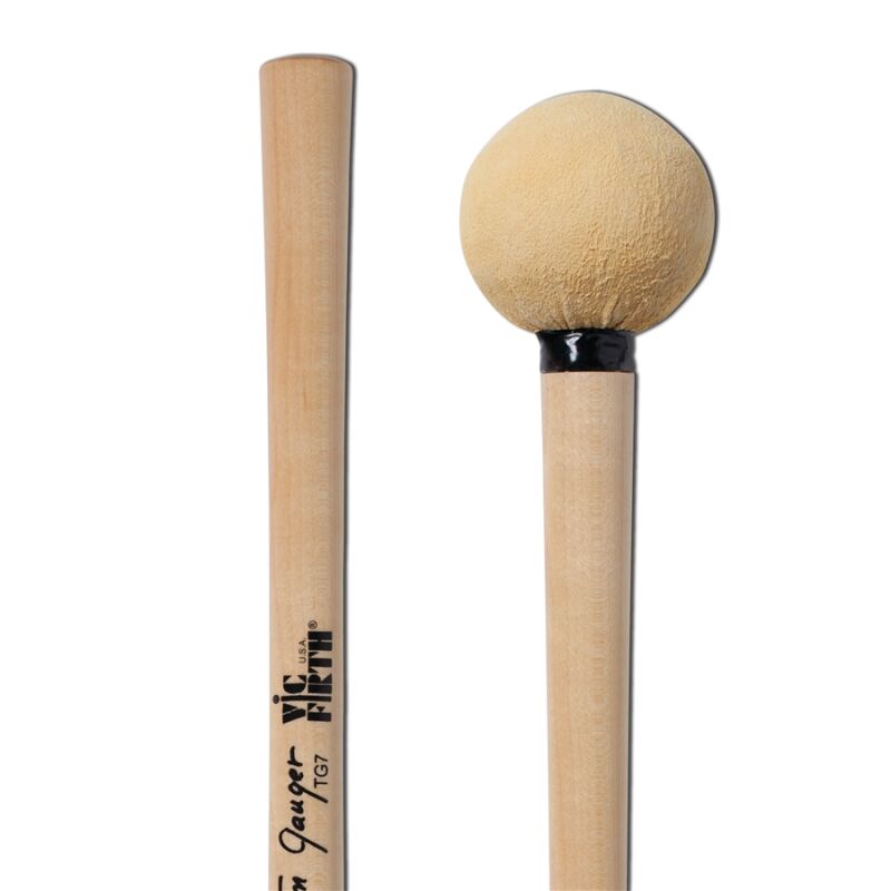 Vic Firth TG07 - Symphonic Collection Bass Drum Mallets Signature Tom Gauger Ultre Staccato