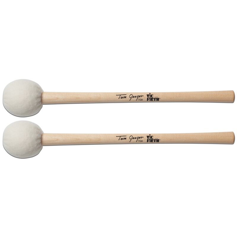 Vic Firth TG08 - Symphonic Collection Bass Drum Mallets Signature Tom Gauger Staccato