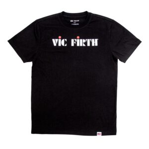 Vic Firth PTS20LOGOM - Black Logo Tee - Medium