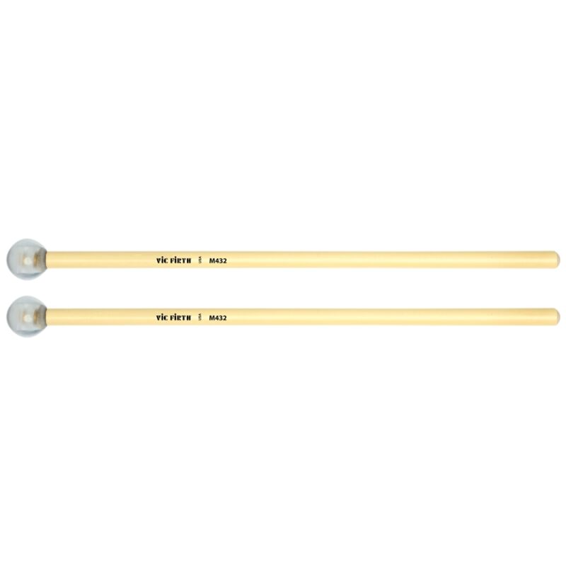 Vic Firth M432 - Articulate Series Mallet - 7/8" Lexan with Brass Round