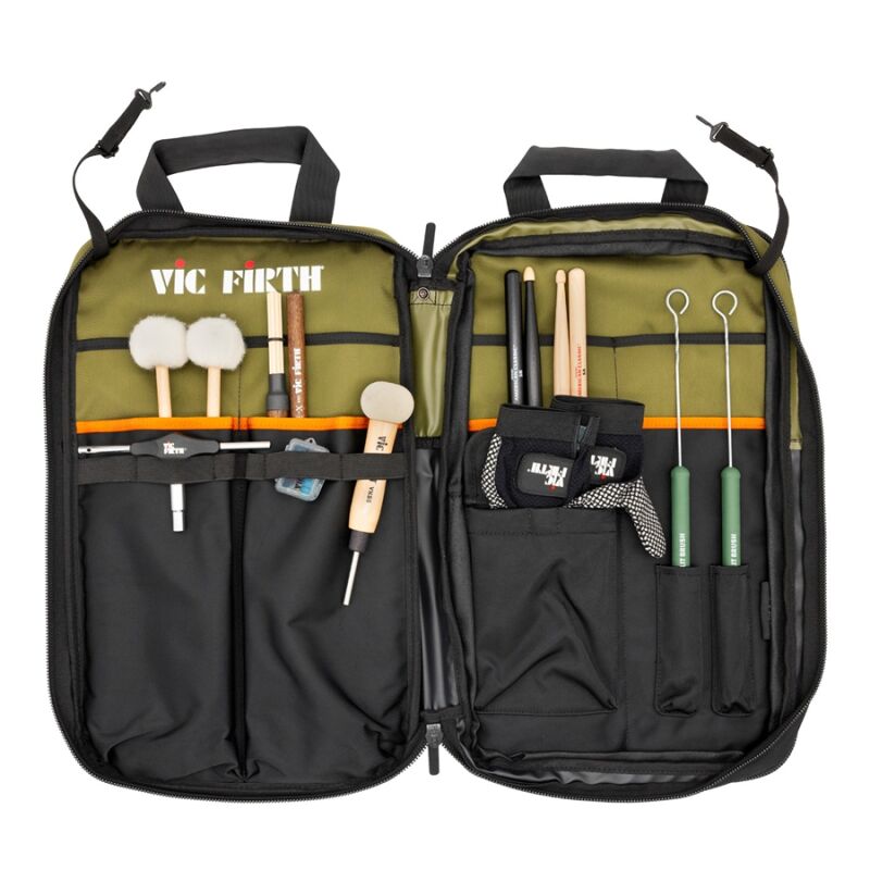 Vic Firth VXSB0114 PROFESSIONAL STICK BAG GREEN/BLACK