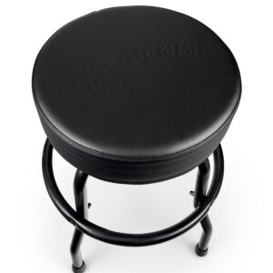 Martin & Co. Tone on Tone Black Barstool