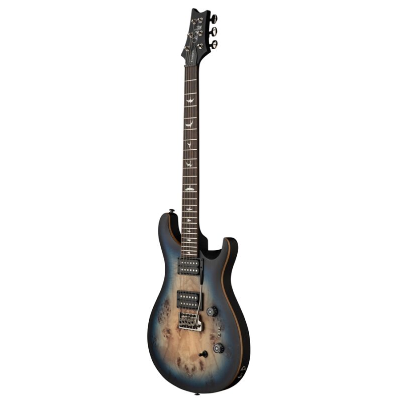 PRS SE Custom 24-08 Poplar Burl Limited Edition Lake Blue Midnight Burst