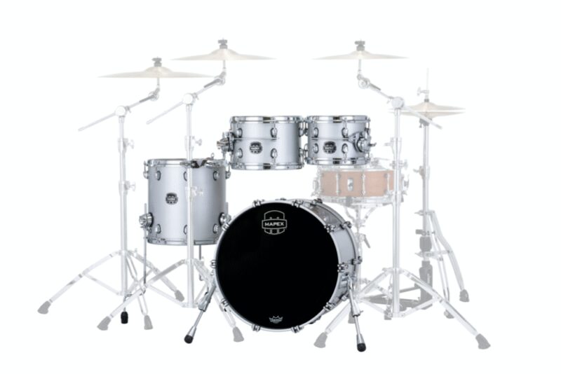 MAPEX IT SE504XMPD SATURN EVOLUTION MAPLE FUSION 4 PEZZI IRIDIUM SILVER - immagine 2