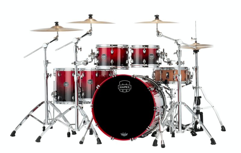 MAPEX IT SR628XURQ SATURN NEW STUDIOEASE FAST 5 PEZZI SCARLET FADE - immagine 2
