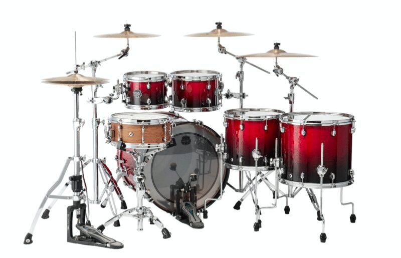 MAPEX IT SR628XURQ SATURN NEW STUDIOEASE FAST 5 PEZZI SCARLET FADE - immagine 3