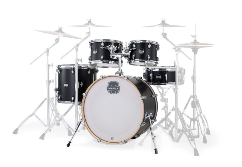MAPEX IT MM529SFKD MARS MAPLE ROCK 5 PEZZI MATTE BLACK - immagine 2