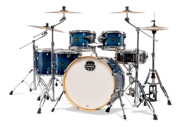 MAPEX IT AR628SFUVNJ ARMORY STUDIOEASE FAST 6 PEZZI BLUE WAVE BURST - immagine 2