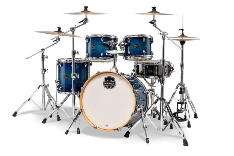 MAPEX IT AR504SVNJ ARMORY ROCK 5 PEZZI BLUE WAVE BURST - immagine 2