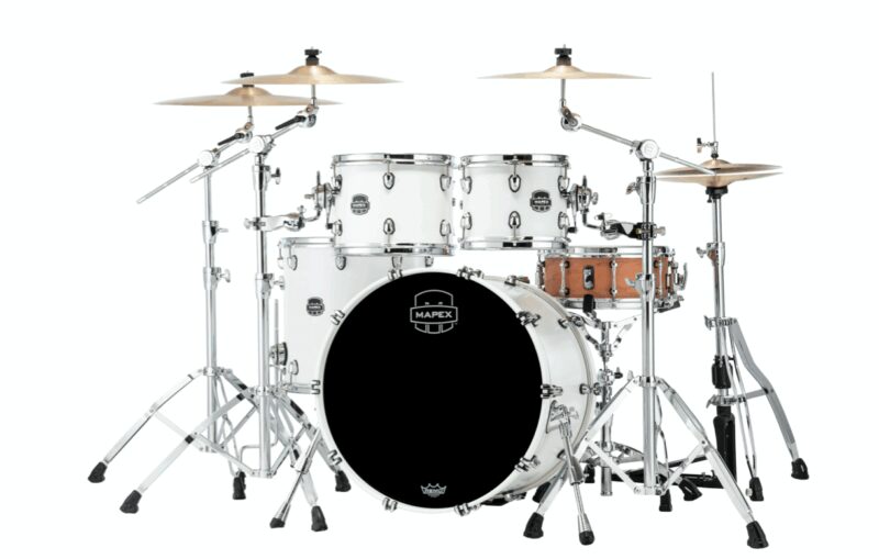 MAPEX IT SR529XRM SATURN NEW ROCK 4 PEZZI SATIN WHITE - immagine 2