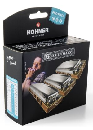HOHNER BLUES HARP 3 PROPACK CGA MAJOR NEW