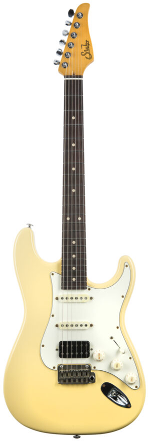 SUHR CLASSIC S ANTIQUE VINTAGE YELLOW RW HSS