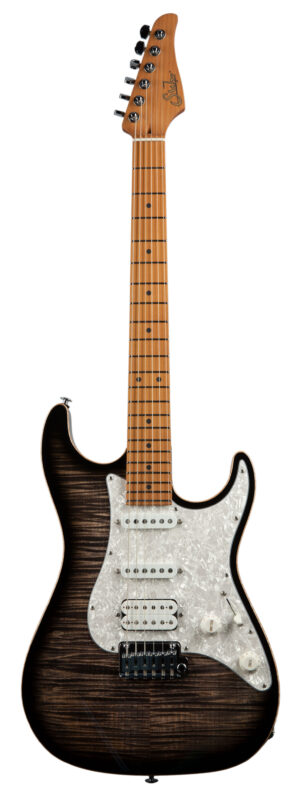 SUHR STANDARD PLUS TRANS CHARCOAL BURST MP HSS