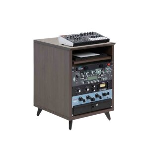 Gator Frameworks GFW-ELITEDESKRK-BRN Rack studio 10U in noce scuro