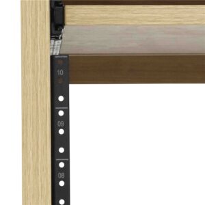 Gator Frameworks GFW-ELITEDESKRK-MPL Rack studio 10U in finitura acero naturale