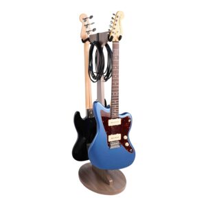 Gator Frameworks GFW-ELITEGTRHNGSTD-2X-GRY Stand appendi-chitarra doppio in finitura grigio driftwood