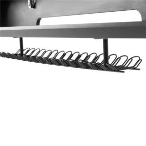 Gator Frameworks GFW-ELITEKEYTBL61-BLK Workstation in legno nera per tastiere fino a 61 tasti