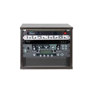 Gator Frameworks GFW-ELITERK-8U-BRN Rack 8U in legno noce scuro finitura standard