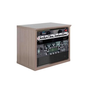 Gator Frameworks GFW-ELITERK-8U-GRY Rack 8U in legno grigio driftwood finitura standard