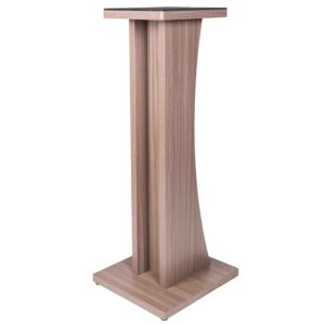 Gator Frameworks GFW-ELITESPKSTMN-GRY Coppia di supporti per monitor da studio in legno con finitura grigia Driftwood