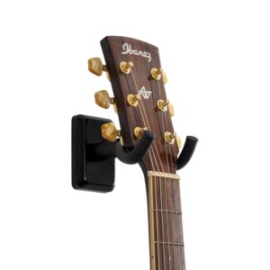 Gator Frameworks GFW-GTR-HNGRBLK Supporto a muro per chitarra con piastra nera