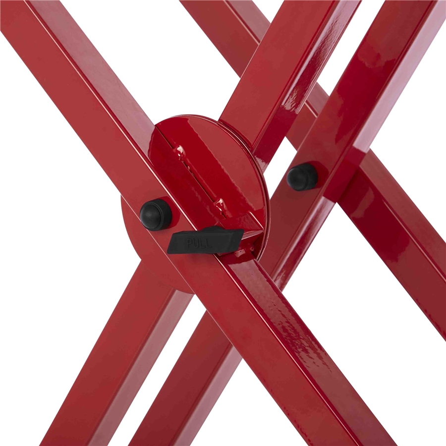 Gator Frameworks GFW-KEY-5100XRED Supporto per tastiera a doppio livello con struttura a 'X' in colore rosso