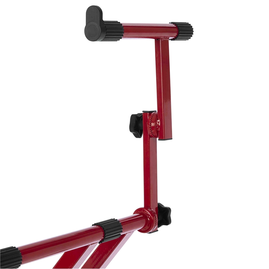 Gator Frameworks GFW-KEY-5100XRED Supporto per tastiera a doppio livello con struttura a 'X' in colore rosso