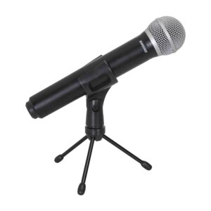 Gator Frameworks GFW-MIC-0251 Supporto da tavolo per microfoni wireless con treppiede