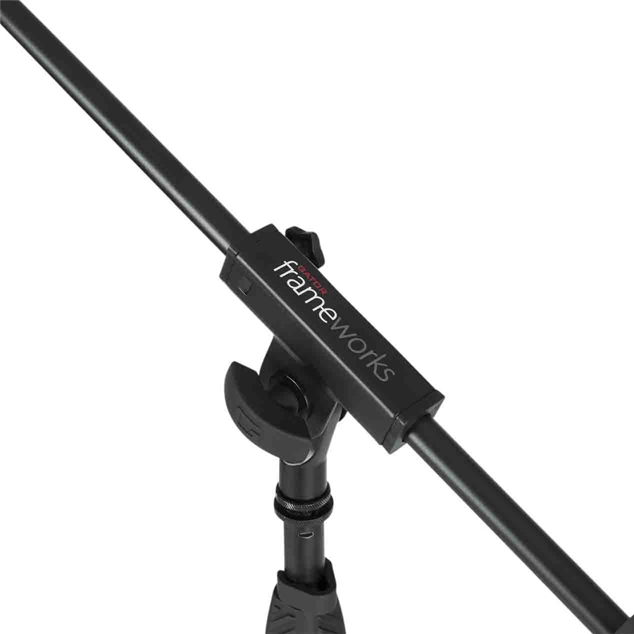 Gator Frameworks GFW-MIC-2010 Supporto microfonico standard con base treppiede e braccio singolo