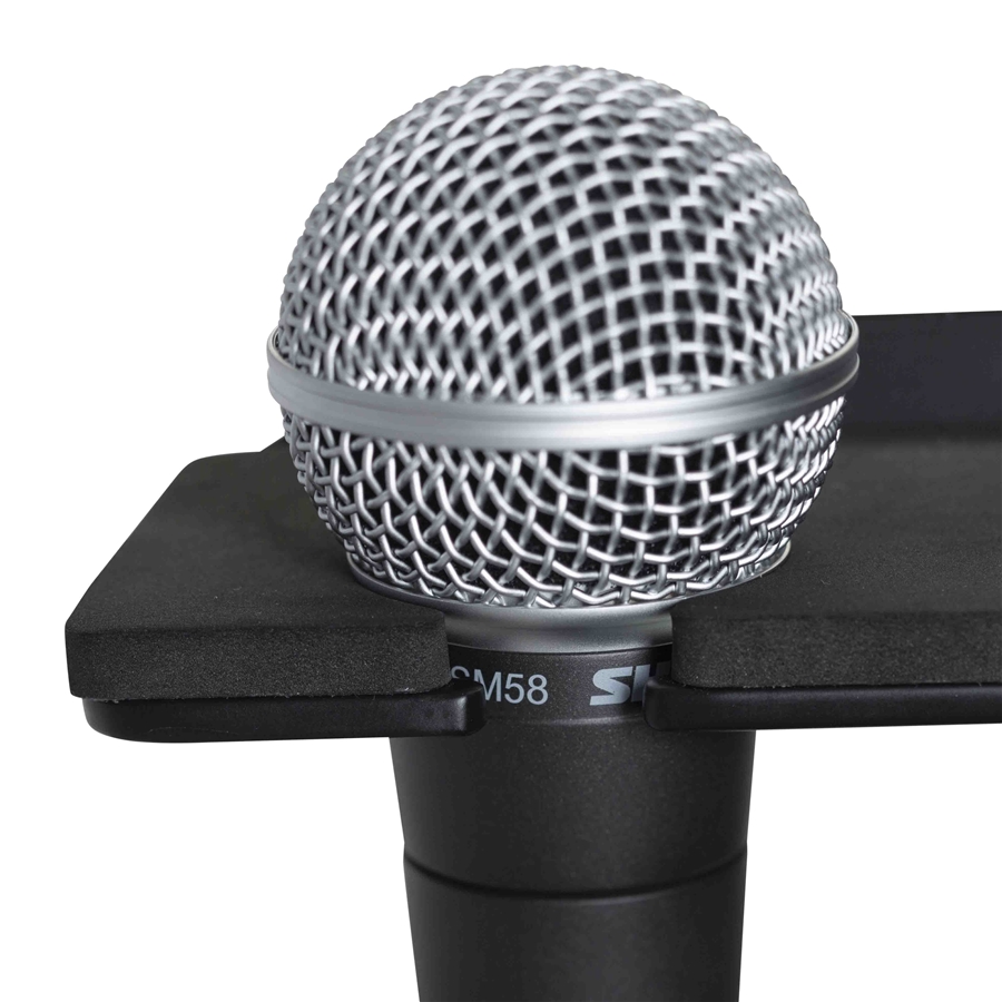 Gator Frameworks GFW-MIC-4TRAY Supporto multi-microfono per 4 microfoni