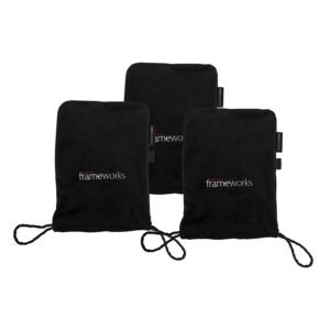 Gator Frameworks GFW-MICPOUCH-3PK Set di 3 custodie in velluto per microfoni da studio