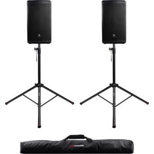 Gator Frameworks GFW-SPK-2000SET Coppia di Supporti per Speaker con Borsa