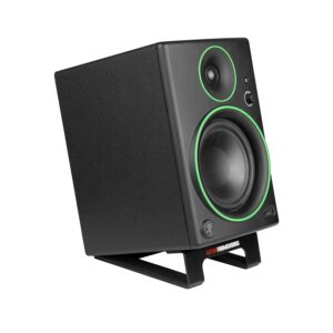 Gator Frameworks GFW-SPKSTMNDSK-WDG - Coppia di supporti angolati per speaker da scrivania